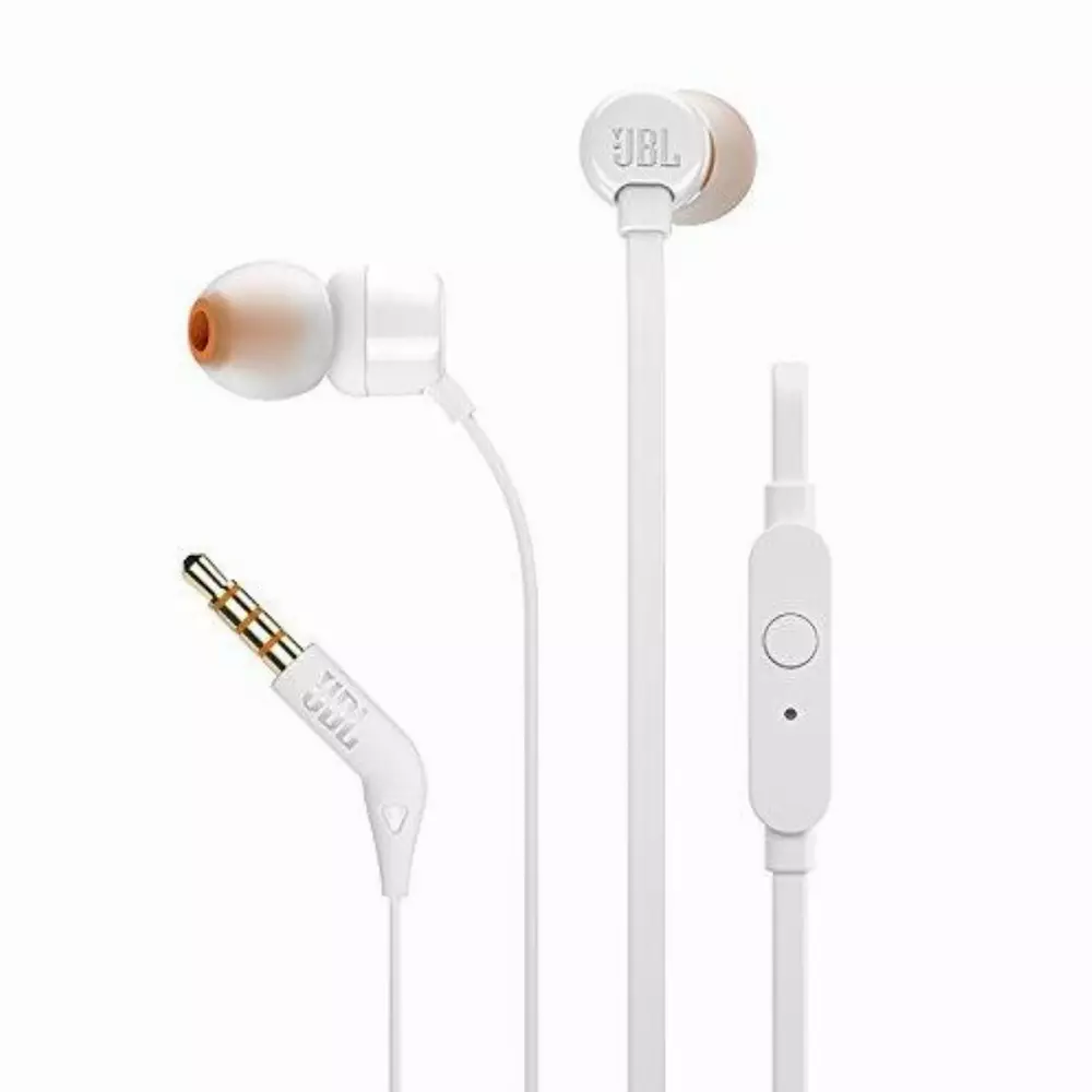 Слушалки JBL T110, White