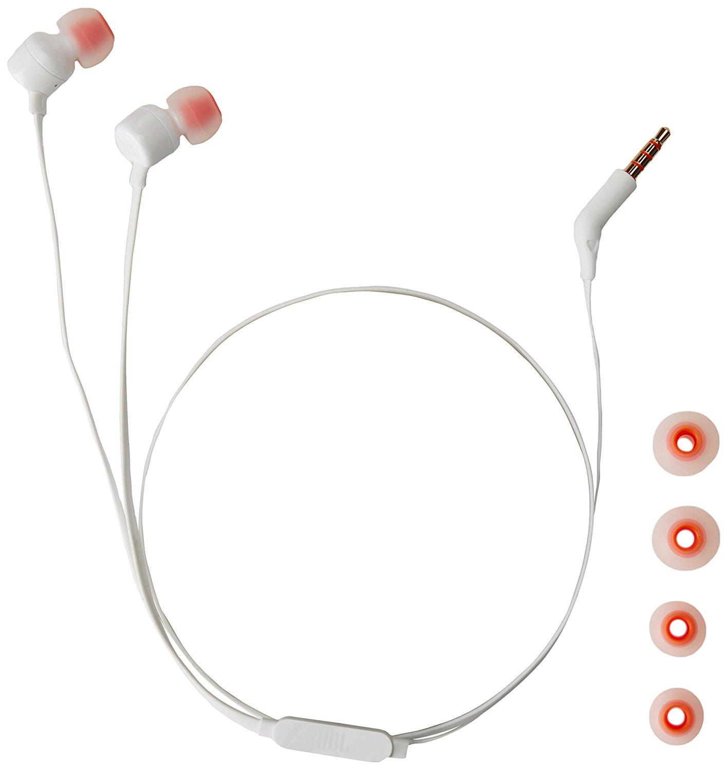 Слушалки JBL T110, White