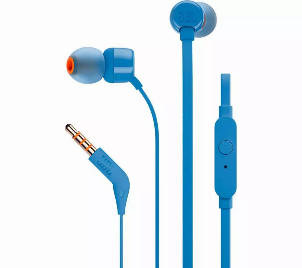 Слушалки JBL T110, Blue 