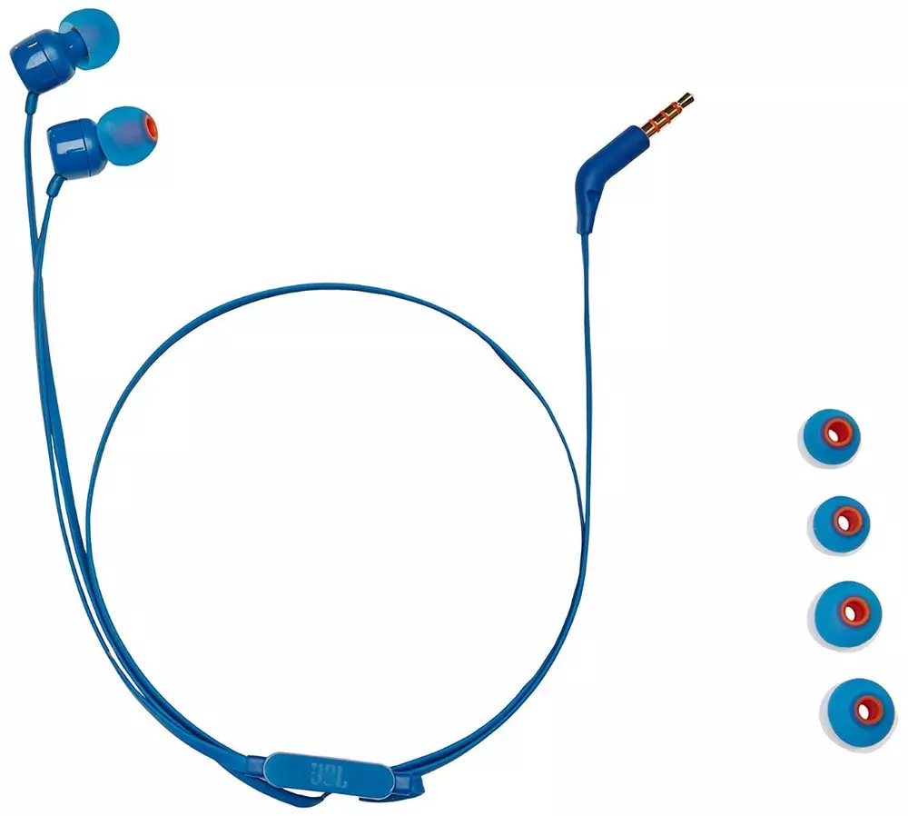 Слушалки JBL T110, Blue 