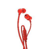 Слушалки JBL T110, Red
