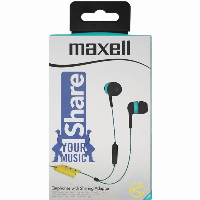 Слушалки с микрофон MAXELL EB SHARE, In-Ear, Син