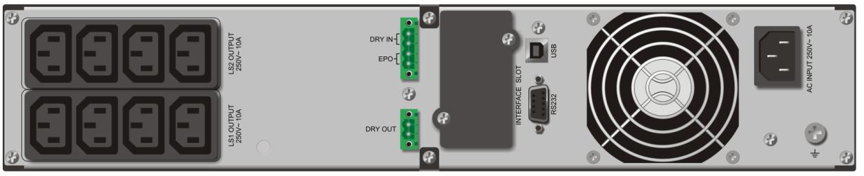UPS POWERWALKER VFI 1000RT HID LCD 1000VA On-Line