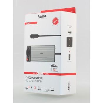 Инвертор HAMA Power, DC/AC, 150W/300W + USB, Сребрист