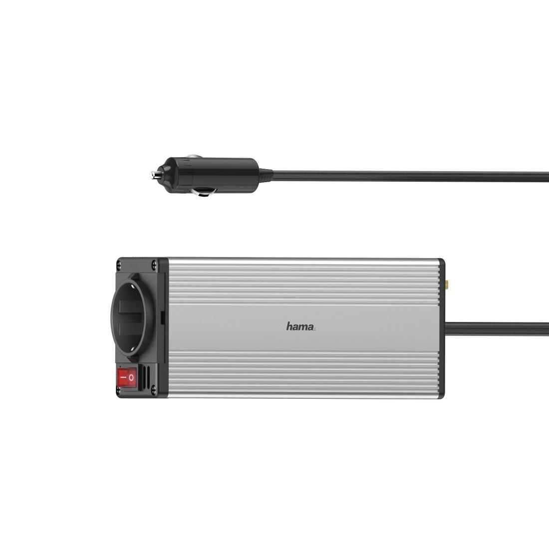Инвертор HAMA Power, DC/AC, 150W/300W + USB, Сребрист