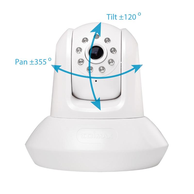 Камера за наблюдение IP EDIMAX IC-7112W, безжична, Pan/Tilt, нощно виждане, слот за карта