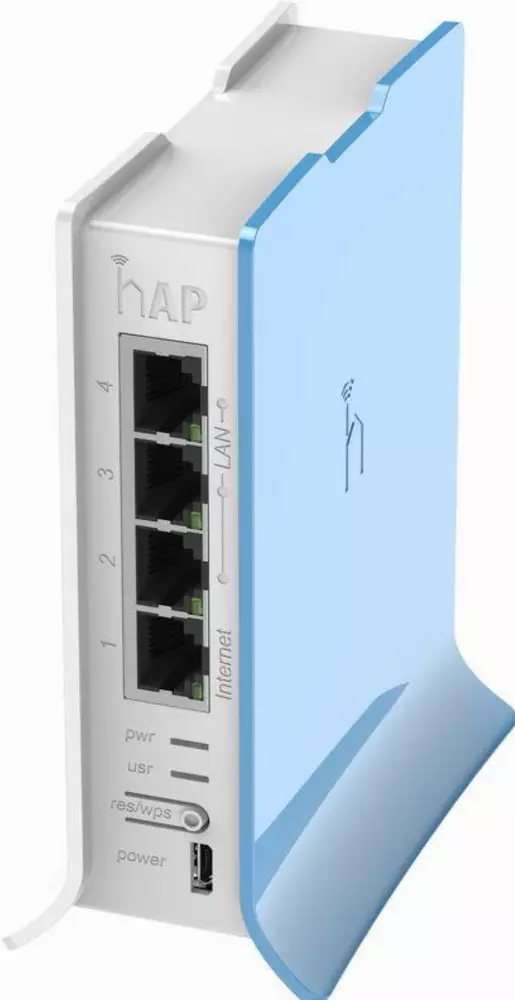 Безжичен Access Point MikroTik hAP lite RB941-2nD-TC, 32MB RAM, 4xLAN, built-in 2.4Ghz 802.11b/g/n, tower case