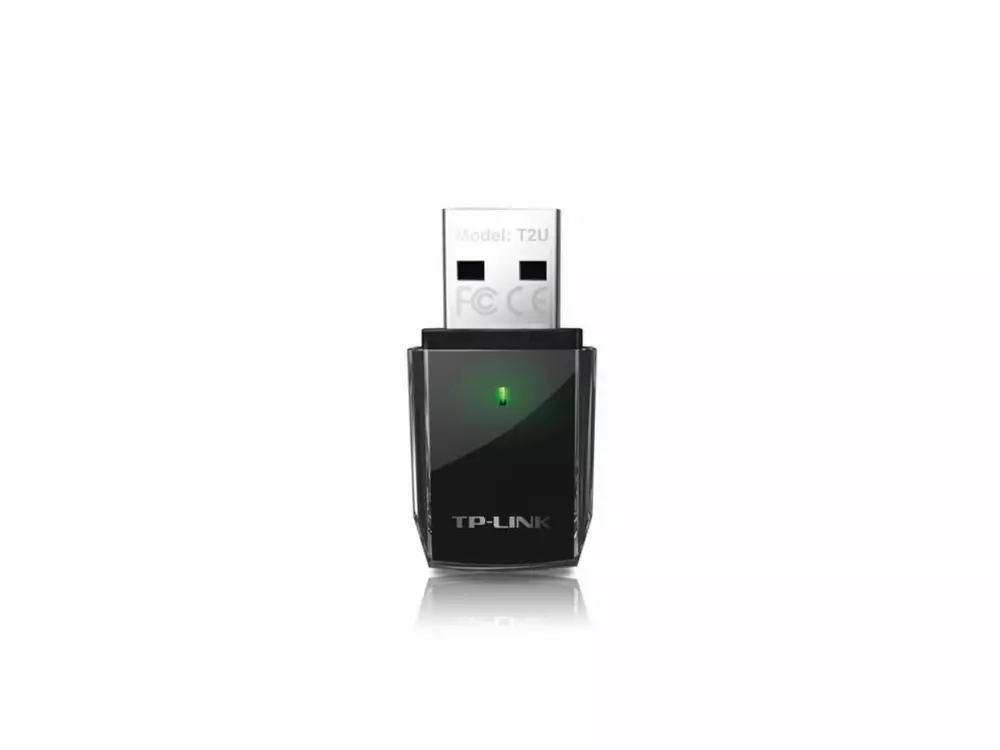 Безжичен адаптер TP-LINK Archer T2U, AC600, Dual band, USB, вградена антена