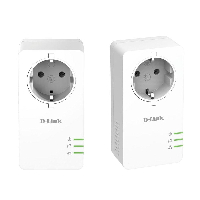 PowerLine Адаптер D-Link DHP-P601AV/E, 1000 HD Gigabit Passthrough Kit, 1000 Mbps, 2 бр. в пакет