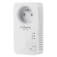 PowerLine адаптер EDIMAX HP-6101ACK 600Mbps, Ethernet и гнездо за ел.уреди, Комплект 