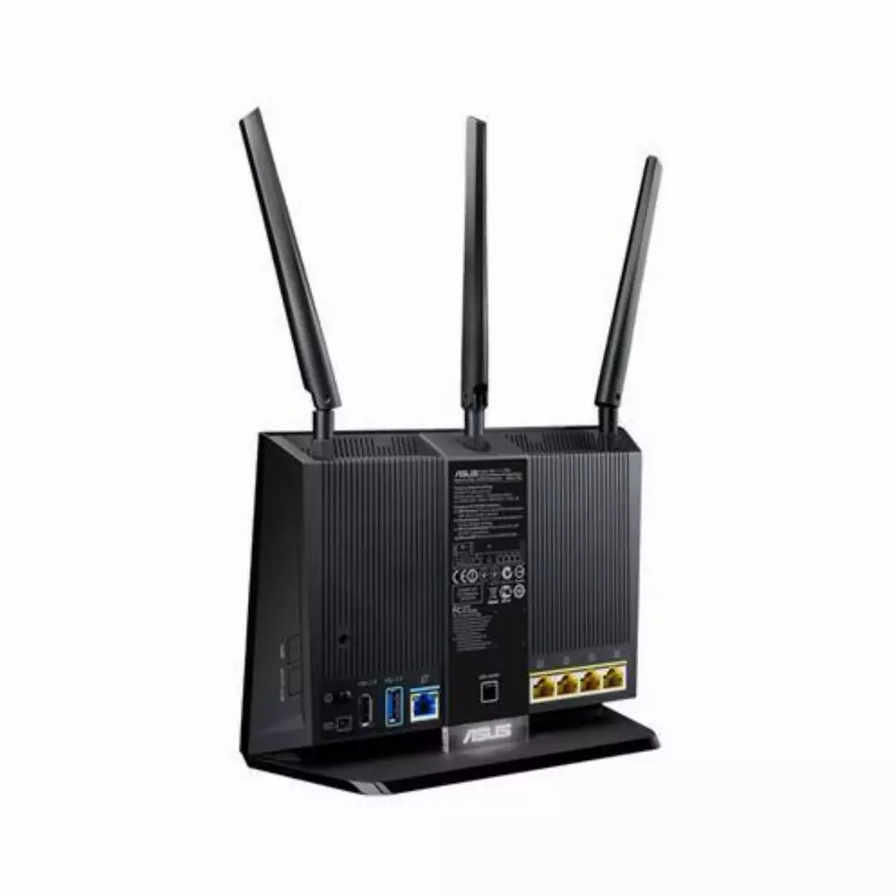 Безжичен рутер ASUS RT-AC68U, Двубандов AC1900, 600+1300 Mbps, 1 x USB 3.0, 1 x USB 2.0 Gigabit