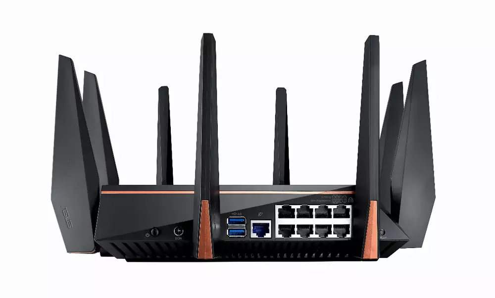 Безжичен рутер ASUS ROG Rapture GT-AC5300 , Три-бандов гейминг рутер, Ai Mesh,WTFast, Adaptive QoS AiProtaction
