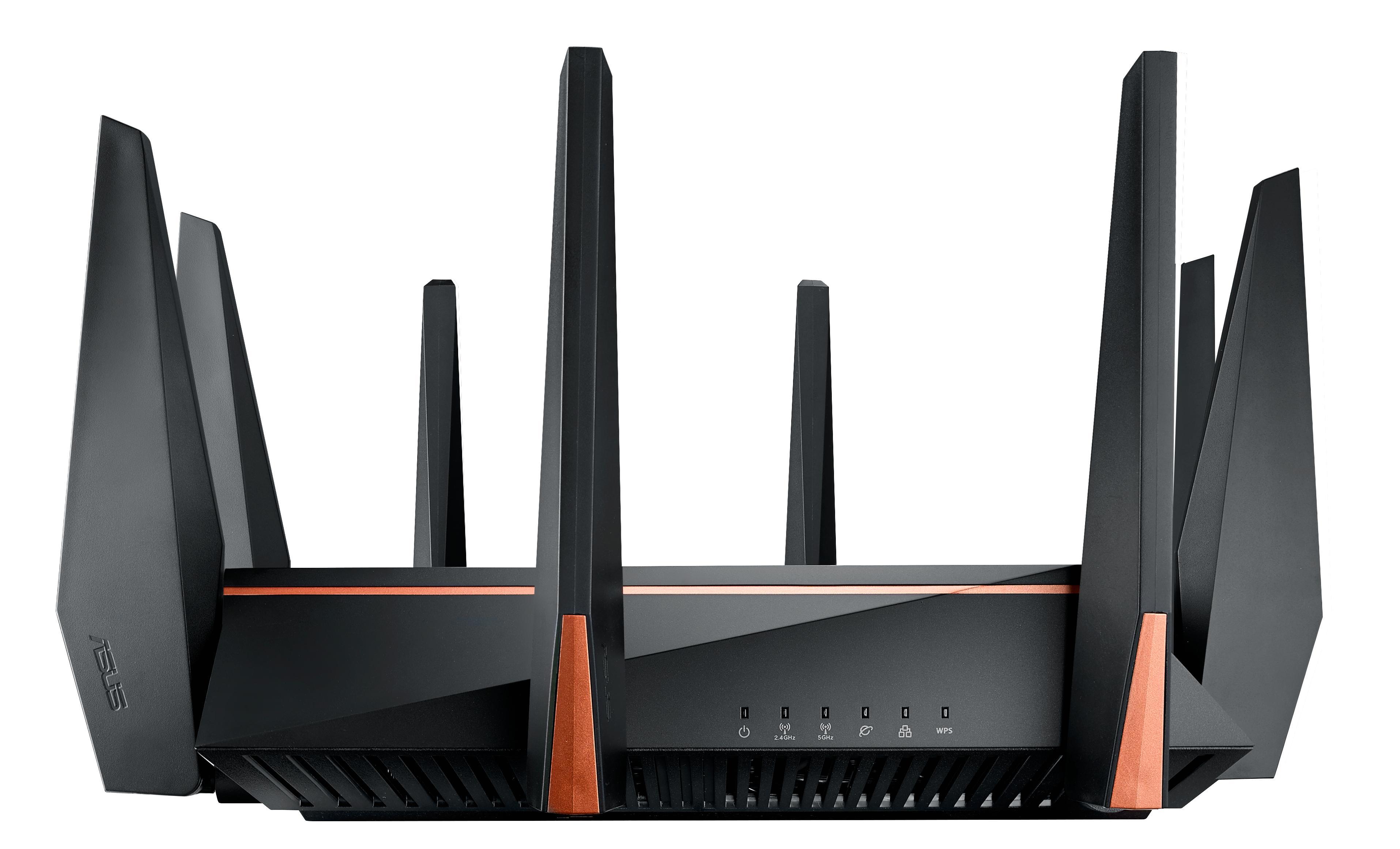 Безжичен рутер ASUS ROG Rapture GT-AC5300 , Три-бандов гейминг рутер, Ai Mesh,WTFast, Adaptive QoS AiProtaction