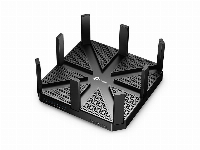 Безжичен рутер TP-Link Archer C5400 MU-MIMO tri band, 5xGbE, USB 3.0, USB 2.0, осем антени