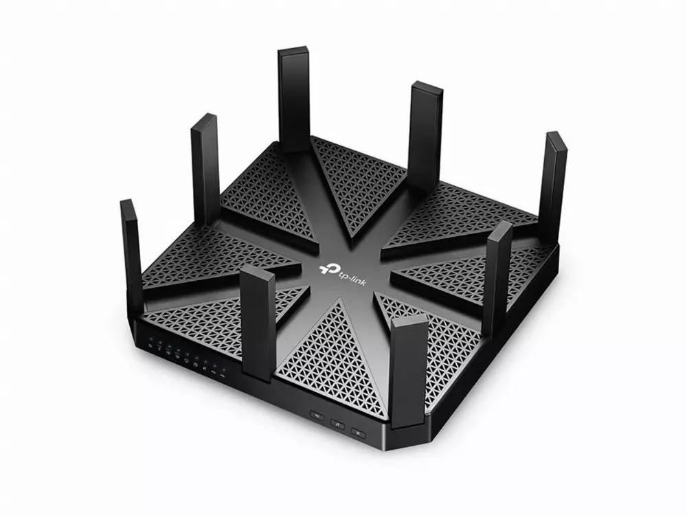 Безжичен рутер TP-Link Archer C5400 MU-MIMO tri band, 5xGbE, USB 3.0, USB 2.0, осем антени