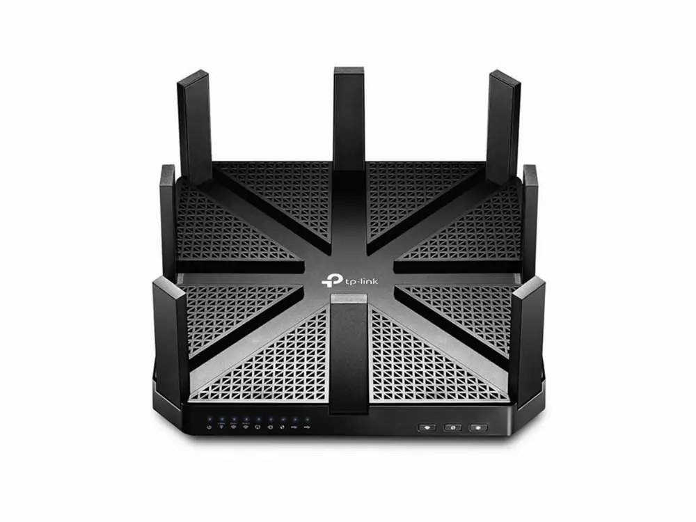 Безжичен рутер TP-Link Archer C5400 MU-MIMO tri band, 5xGbE, USB 3.0, USB 2.0, осем антени