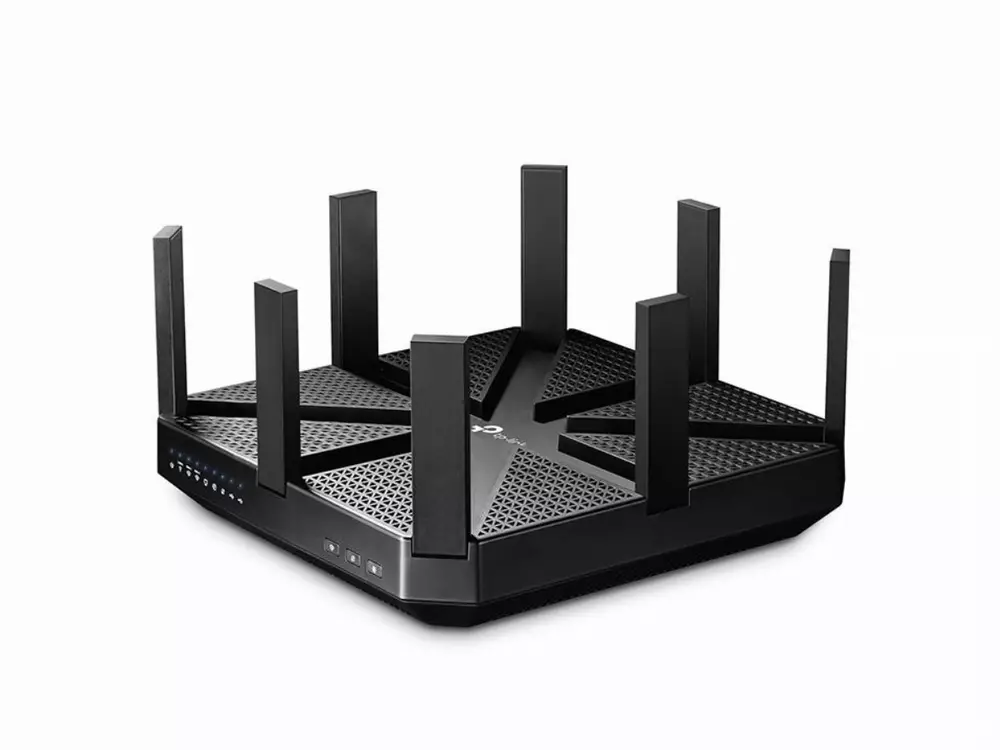 Безжичен рутер TP-Link Archer C5400 MU-MIMO tri band, 5xGbE, USB 3.0, USB 2.0, осем антени