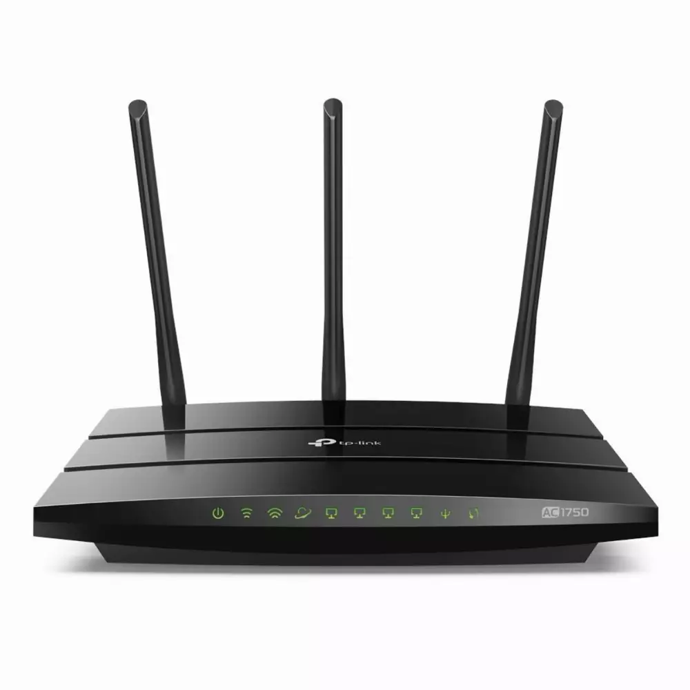 Безжичен рутер TP-Link Archer C7 AC1750 dual band, 5xGbE, USB 2.0