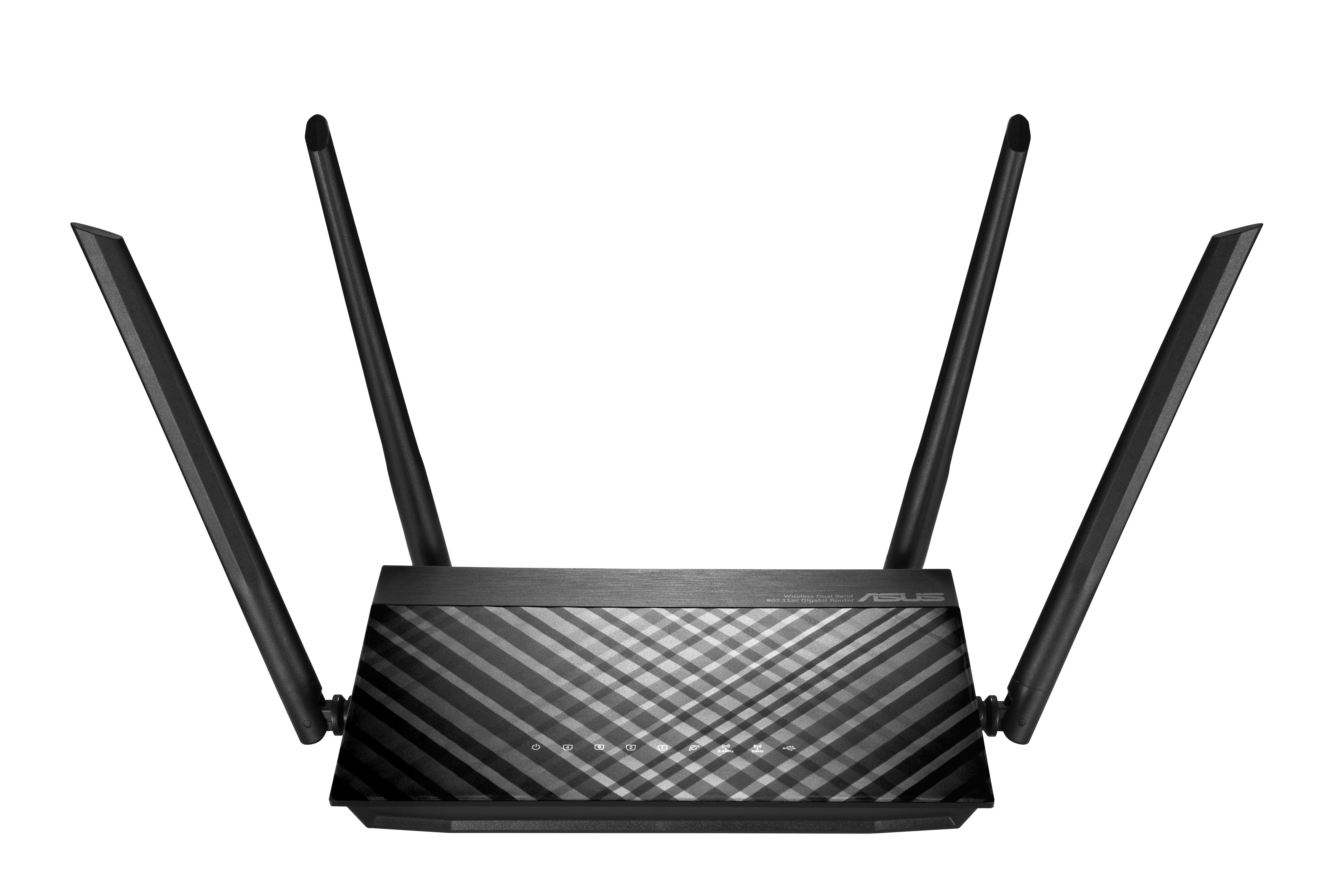 Безжичен рутер ASUS RT-AC1300G PLUS V2 Двубандов AC1300 400+867 Mbps 4 x Gbit USB 2.0