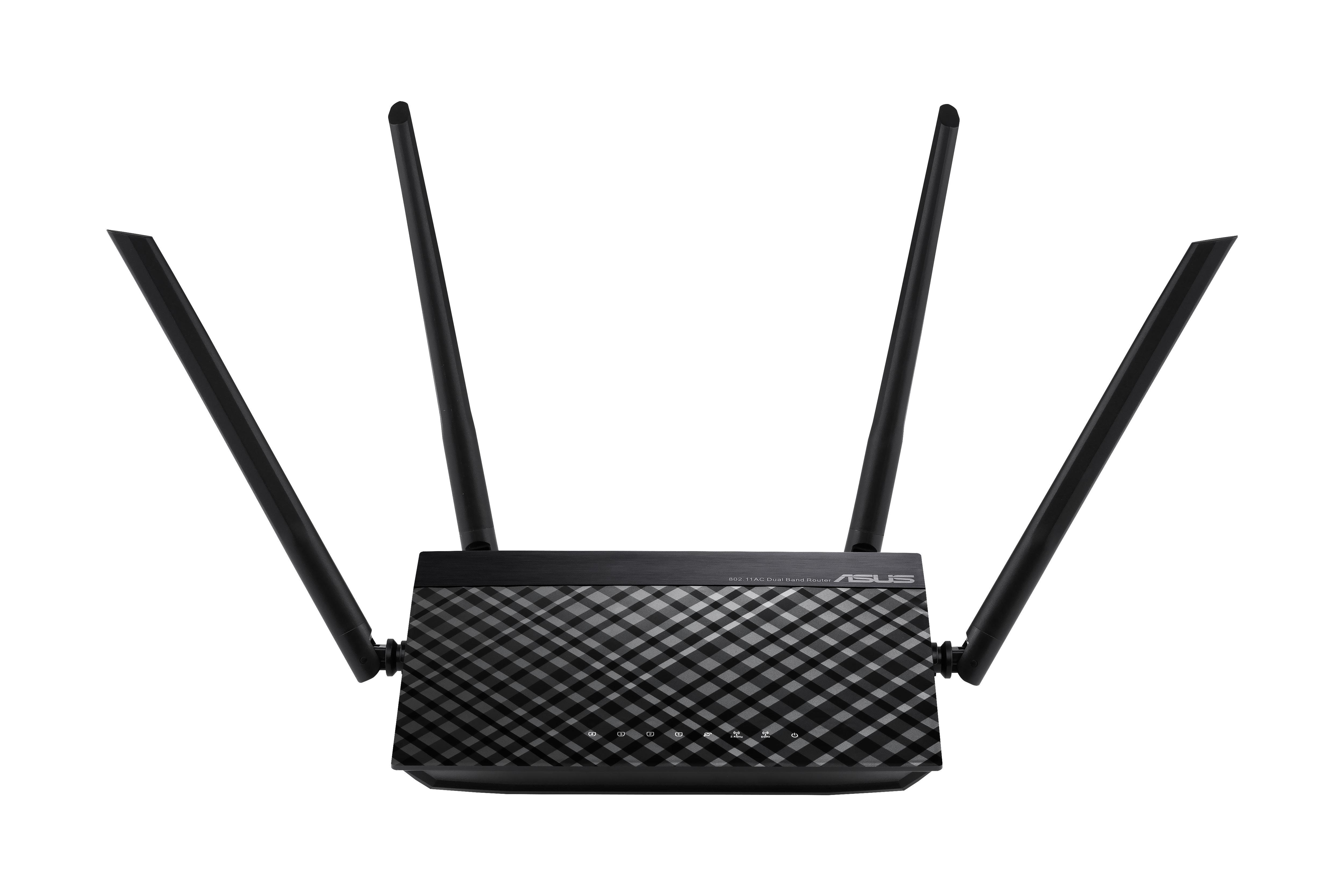 Безжичен рутер ASUS RT-AC1200 V2, Двубандов AC1200 300+867 Mbps