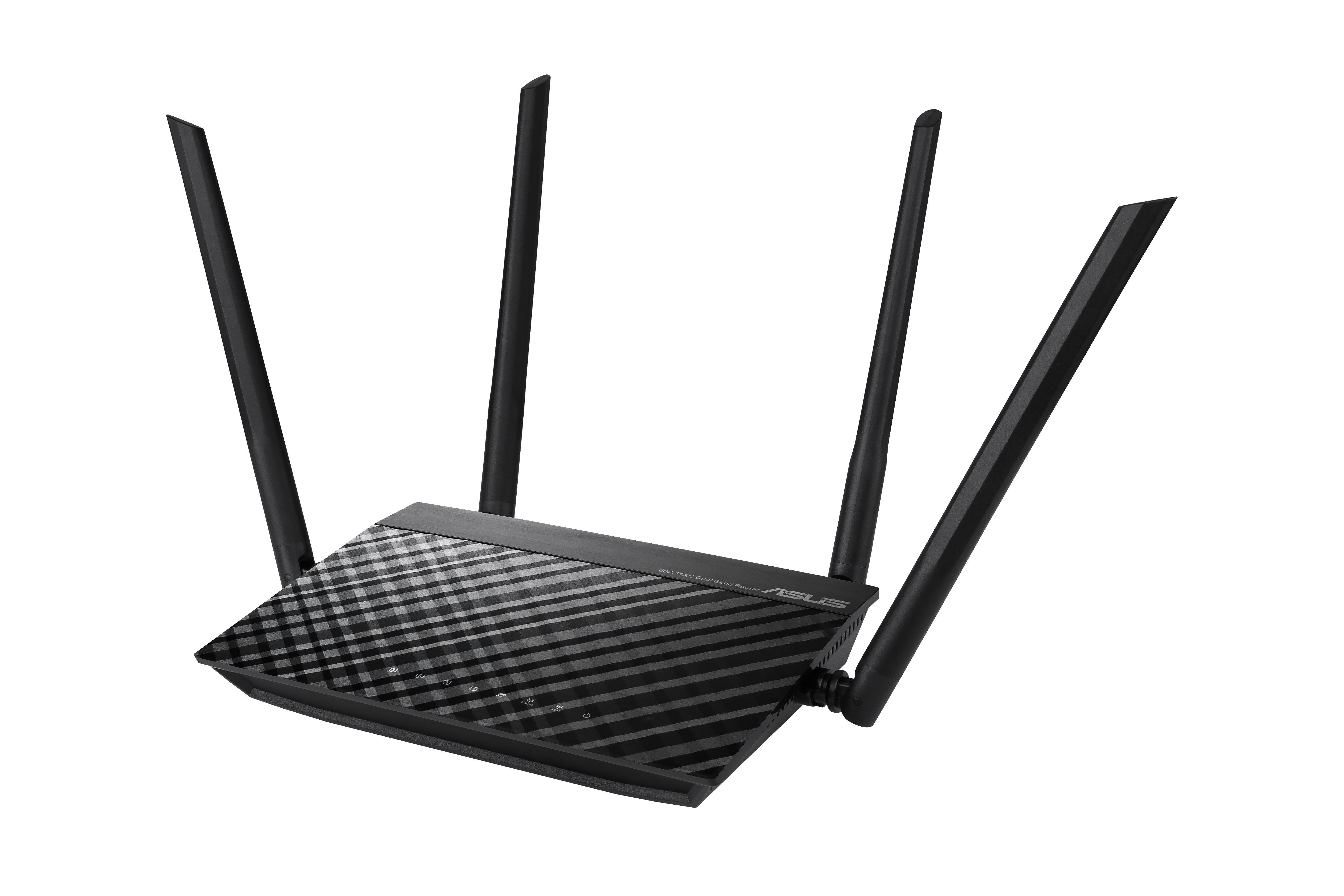 Безжичен рутер ASUS RT-AC1200 V2, Двубандов AC1200 300+867 Mbps