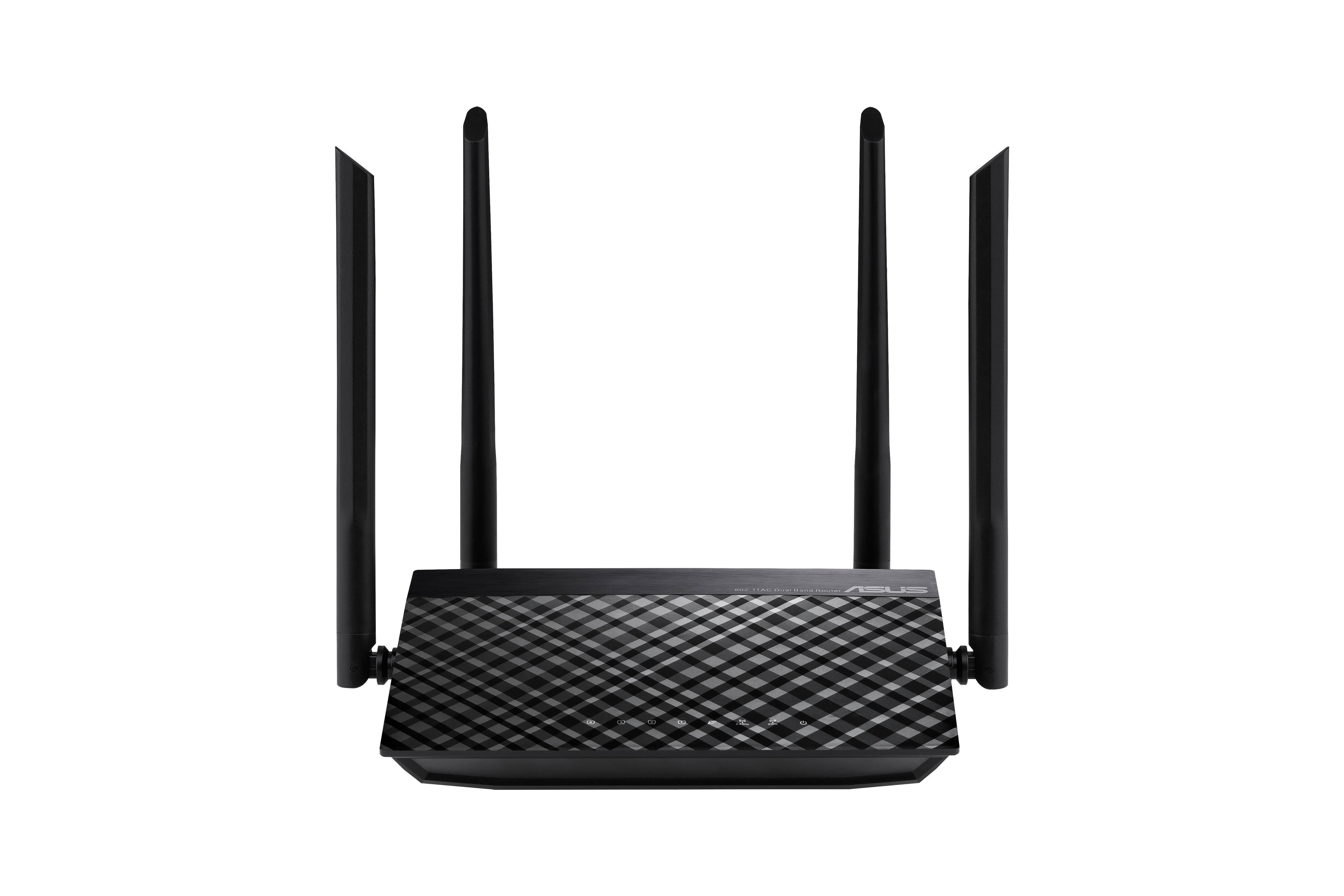 Безжичен рутер ASUS RT-AC1200 V2, Двубандов AC1200 300+867 Mbps