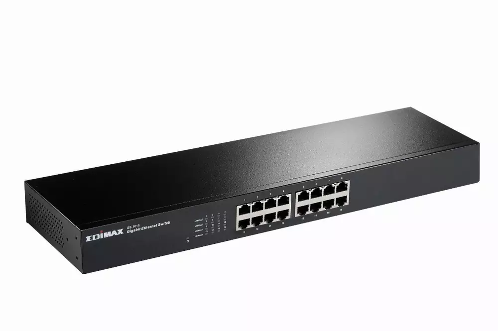 Суич EDIMAX GS-1016, 16 портов, Gigabit, за монтиране в шкаф