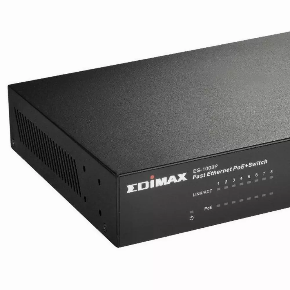 Суич EDIMAX ES-1008P, 8 PoE порта, 10/100Mbps