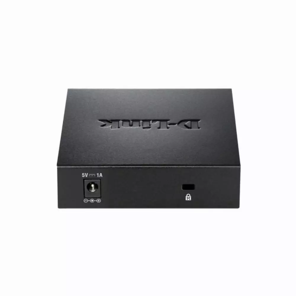 Суич D-Link DGS-105/E, 5 портов, 10/100/1000, Gigabi, метален корпус