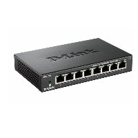 Суич D-Link DES-108/E, 8 портов 10/100 , метален корпус