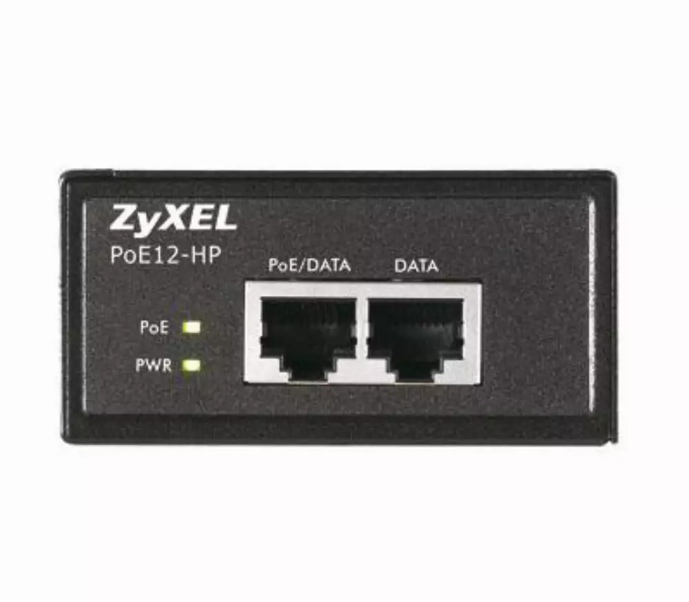 Инжектор ZyXEL POE12-HP PoE, Gigabit, 30W