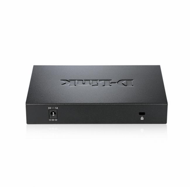 Суич D-Link DGS-108/E, 8 портов, 10/100/1000, Gigabit, метален корпус