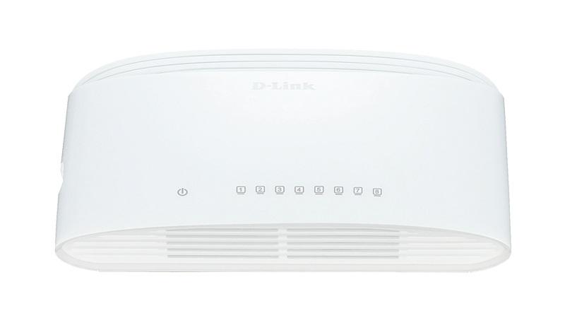 Комутатор D-Link DGS-1008D/E, 8 портів, 10/100/1000, Gigabit, Desktop