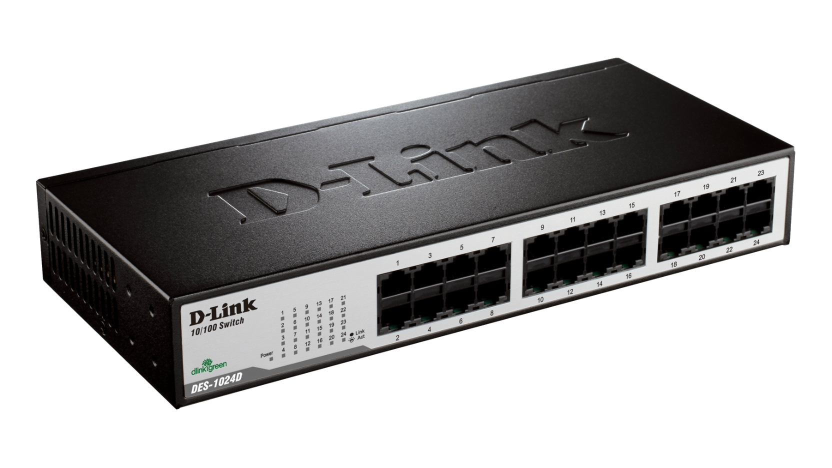 Суич D-Link DES-1024D/E, 24 портов 10/100, Desktop, rack mount