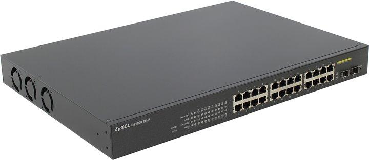 Switch ZYXEL GS1900-24HP, 24 puertos gestionados PoE, para montaje en rack