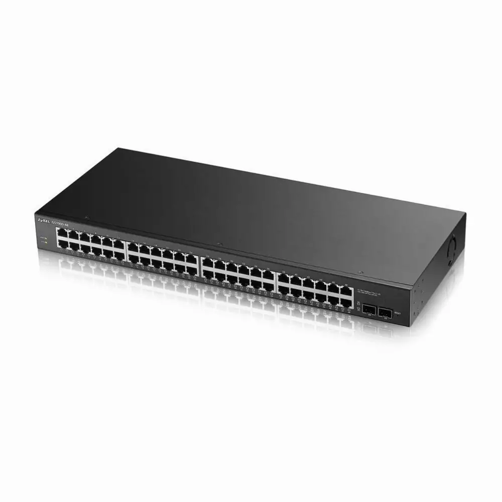 Суич ZYXEL GS1900-48, 48 портов управляем, Gigabit, за монтаж в шкаф