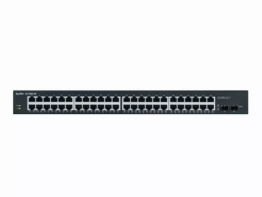 Switch ZYXEL GS1900-48, 48 puertos gestionados, Gigabit, para montaje en rack