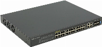 Суич ZYXEL GS2210-24HP, 24 портов управляем L2, PoE, Gigabit, за монтаж в шкаф