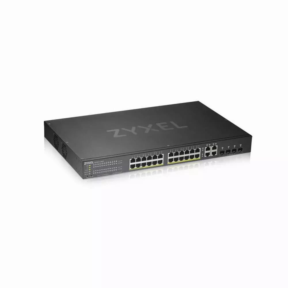 Switch ZYXEL GS1920-24HPV2, 24 puertos Gigabit Smart-Managed PoE, para montaje en rack