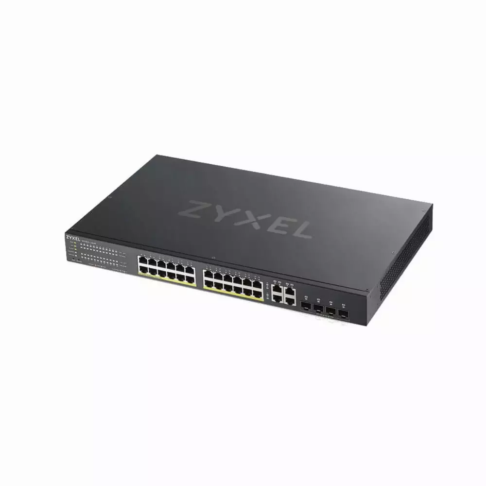 Switch ZYXEL GS1920-24HPV2, 24 puertos Gigabit Smart-Managed PoE, para montaje en rack