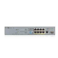 Суич ZYXEL GS1300-10HP, 8 портов управляем, PoE, Gigabit