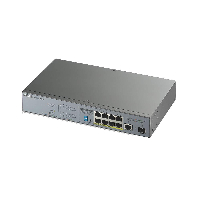 Суич ZYXEL GS1300-10HP, 8 портов управляем, PoE, Gigabit
