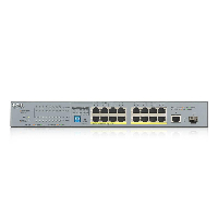 Суич ZYXEL GS1300-18HP, 16 портов управляем, PoE, Gigabit
