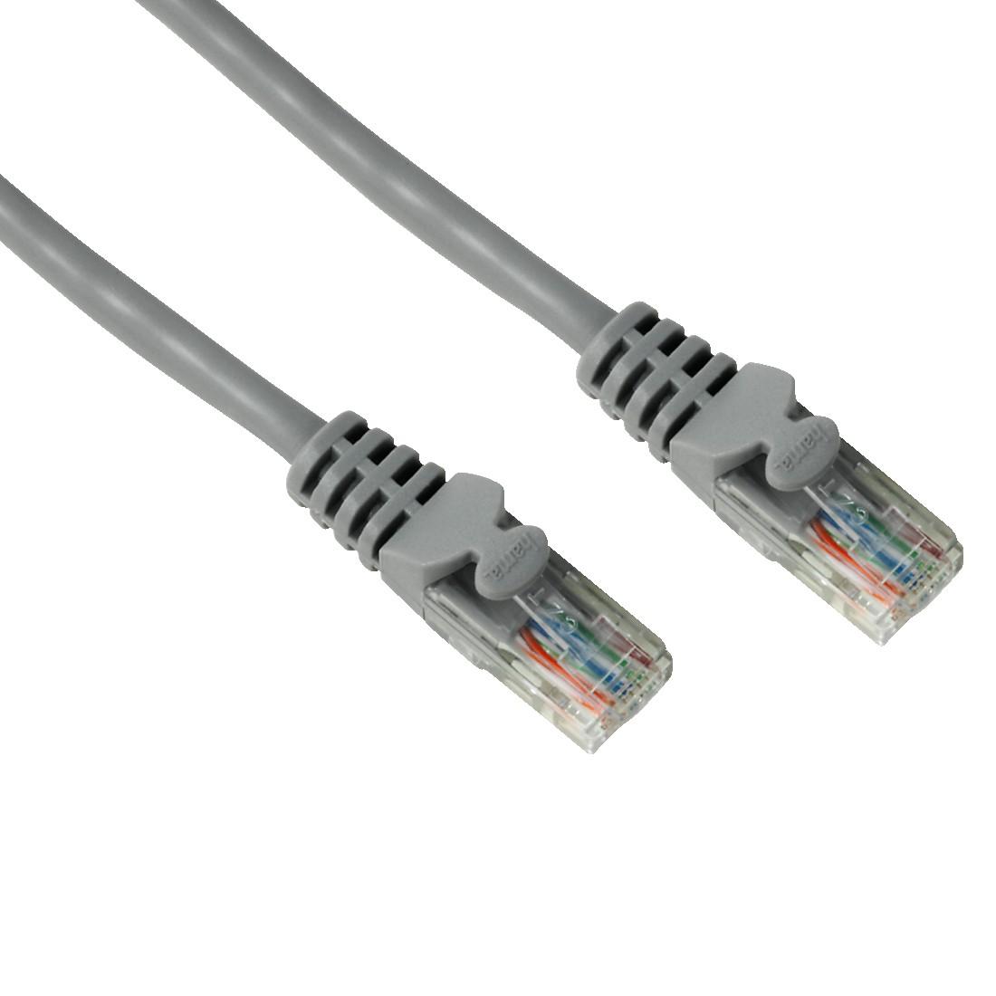 Δικτυακό καλώδιο HAMA, 46740, CAT 5e, UTP, RJ-45 - RJ-45, 0.5 μ, 1 Αστέρι, Γκρι