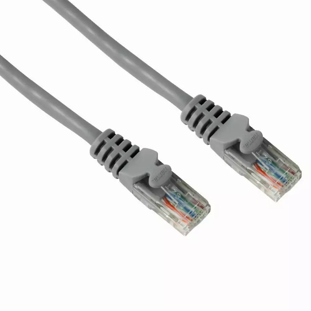 Δικτυακό καλώδιο HAMA, 46743, CAT 5e, UTP, RJ-45 - RJ-45, 5 μ, 1 Αστέρι, Γκρι