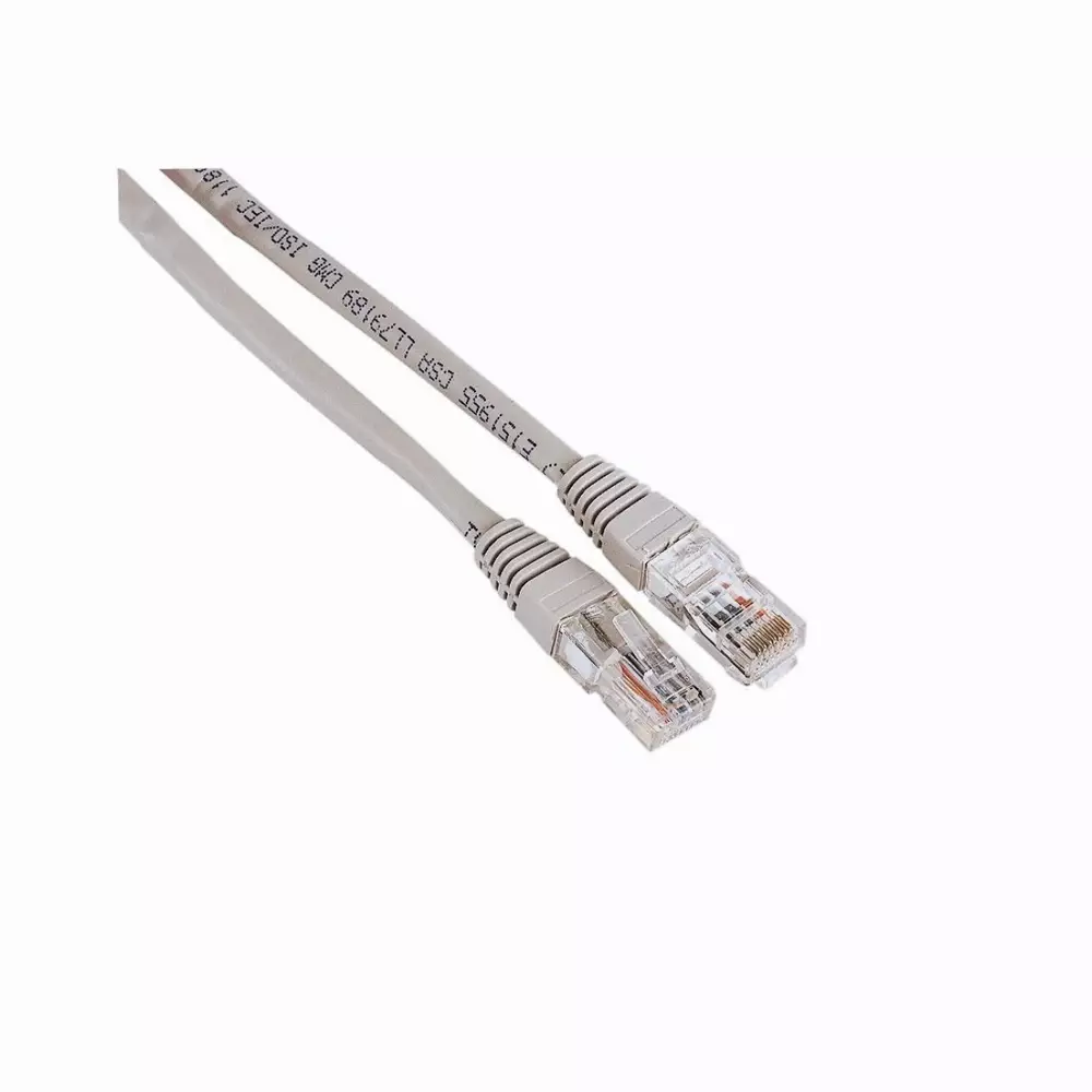 Мрежов кабел HAMA, 30595, CAT 5e, UTP, RJ-45 - RJ-45, 3 m, Standard, Сив, булк опаковка