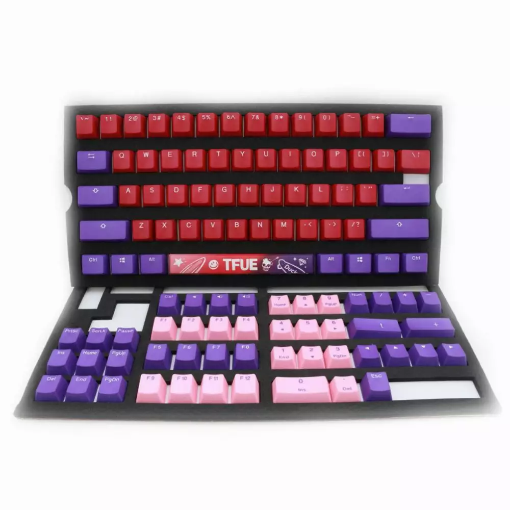Капачки за механична клавиатура Ducky x TFUE 108-Keycap Set PBT Double-Shot US Layout