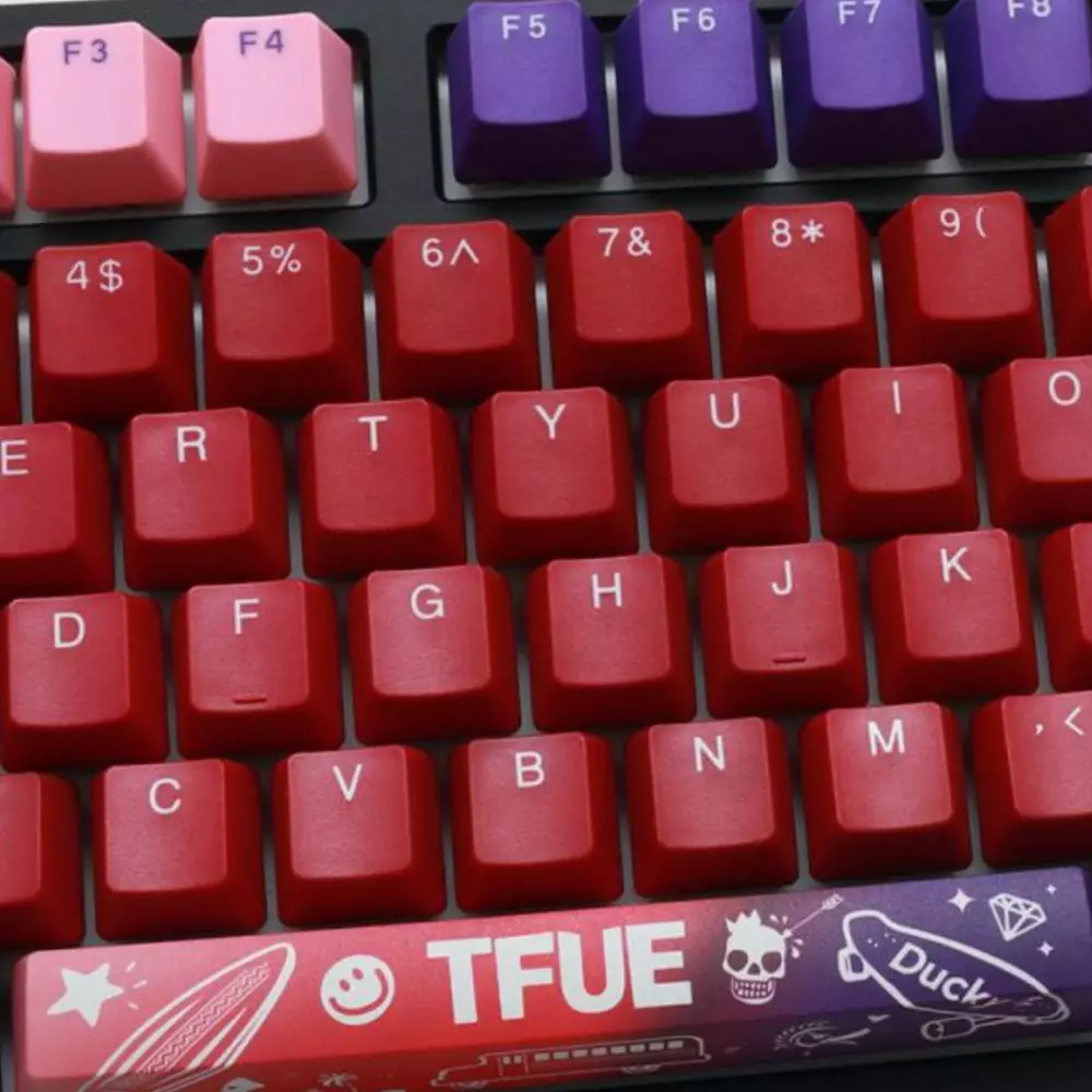 Капачки за механична клавиатура Ducky x TFUE 108-Keycap Set PBT Double-Shot US Layout