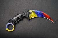 Геймърски нож Fadecase Karambit Elite -  Marble Fade