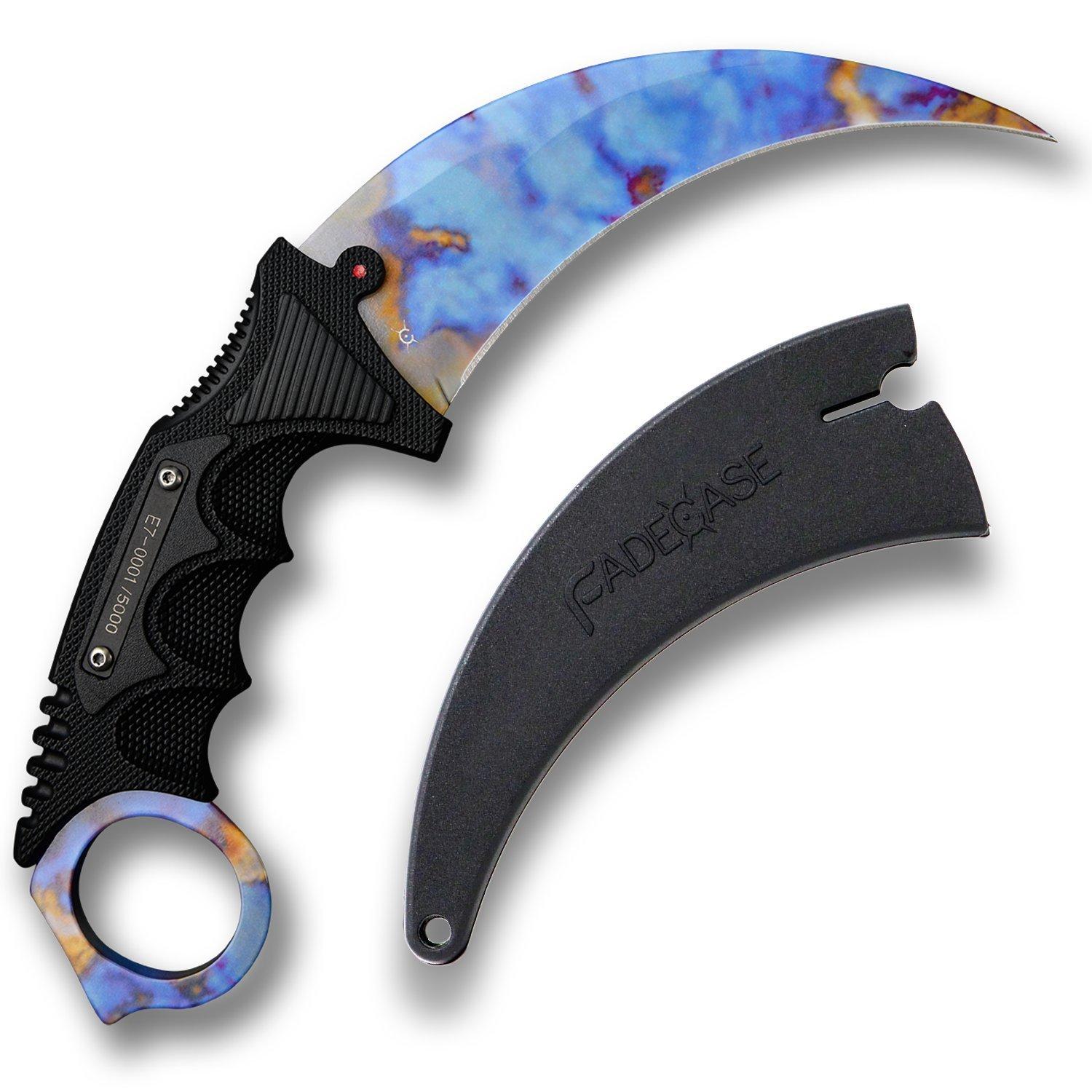 Геймърски нож Fadecase Karambit Elite -  Case Hardened